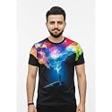 Vibrant Nebula Cosmic All-Over Print T-Shirt 