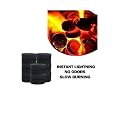 Premium Coal for Dhoop - Odourless Charcoal for Dhoop Lasts for More Than 45 Minutes - 60 Minutes, Charcoal Discs of 33 mm Size - 3 Rolls (30 Discs)