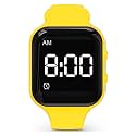 Vibrating Alarm Watch - Waterproof, Silent, Medical Reminder Watch with Timer and 15 Daily Alarms (Yellow)
