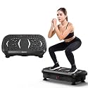 Vibration Plate Exercise Machine, Waver Vibration Plate 400 Lbs Capacity, Full Body Shaker Exercise Machine for Weight Loss, Vibration Platform Machines for Lymphatic Drainage, Black