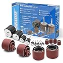 VIBRATITE 37PCS Sanding Drum Kit, 80 & 120 Grit Spindle Sander Sleeves