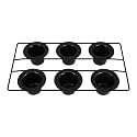 VICASKY Nonstick 6 Cup Carbon Steel Muffin Cupcake Pan Xmas for Baking