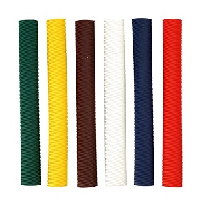vicky grooved spring cricket bat grip sturdy amp comfortable multicolour rubber built ideal for full size short handle pack of 6