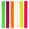 Vicky Ribz Coils Cricket Bat Grip Sturdy &amp; Comfortable Multicolour Rubber Built Ideal for Full Size Short Handle (Pack of 6)