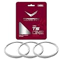Vicky Transform Badminton String 10.5 mm Length Durable Plastic Polyurethane Coating High Flexibility Racket Wire (Pack of 3, White)