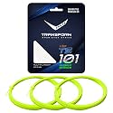 Vicky Transform Badminton String 10.5 mm Length Durable Plastic Polyurethane Coating High Flexibility Racket Wire (Pack of 3, White)