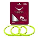 Vicky Transform Badminton String TS One 10.5 mm Length Durable Plastic with Polyurethane Coating High Flexibility Racket Wire (Pack of 3, Yellow)