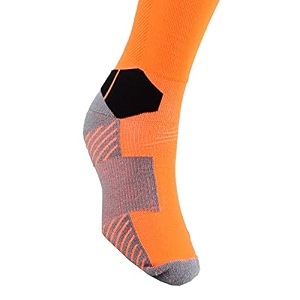 vicky transform star junior knee high stockings micro polyester spandex elastane cotton nylon footbed with cooling zone suitable for both men amp women- neon orange