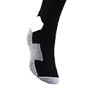 Vicky Transform Star junior Knee High Stockings Micro Polyester Spandex Elastane Cotton Nylon Footbed with Cooling Zone Suitable for Both Men & Women- Black