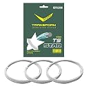 Vicky Transform Badminton String 10.5 mm Length Durable Plastic Polyurethane Coating High Flexibility Racket Wire (Pack of 3, White)