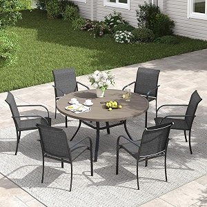 VICLLAX Patio Dining Set for 6 7
