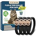 VICSOM Flea Collar for Cats, Flea and Tick Prevention for Cats, 4 Pack