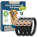 VICSOM Flea Collar for Dogs, Flea and Tick Prevention for Dogs, 4 Pack