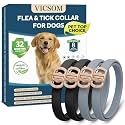 VICSOM Flea Collar for Dogs, Flea and Tick Prevention for Dogs, 4 Pack