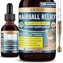 VICSOM Hairball Treatment for Cats, Cat Hairball Support Drops, 2 Fl Oz