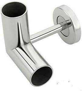 VicTac Stainless Steel Pipe Corner Curtain Bracket