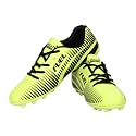 Victall Unisex PU Green Black Football ShoesSoccer