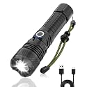 Victoper LED Flashlights, High Powered High Lumens Super Bright Tactical Flashlight, Rechargeable, 5 Modes Zoomable Waterproof Flash Lights for Emergency, Outdoor, Home, Camping, Hiking