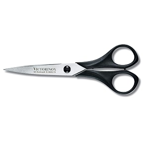 victorinox swiss made household and hobby scissors total length 16 cm- black