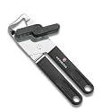 Victorinox Swiss Made Stainless Steel Universal Tin/Can Opener, Multipurpose Kitchen Tool for Professional & Household Use, Perfect for Camping, & Parties, Black, 18 Cm | 7.6857.3