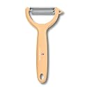 Victorinox Stainless Steel Swiss Classic Peeler, Serrated/Wavy Edged for Kitchen and Household, Swiss Trend Colours Special Edition - Tangerine, Swiss Made, Light Orange, Small (7.6079.92)