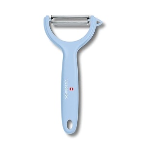 victorinox stainless steel swiss classic peeler serratedwavy edged for kitchen and household swiss trend colours special edition - duck egg blue swiss made light blue small 7607922