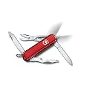 Victorinox Swiss Army Knife - Midnite Manager - 10 Functions, DO-IT-YOURSELF Champion, Multi-utility Tool with LED - Red, 58 mm