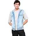 VICTORIOUS Rocker Denim Jean Vest Jacket
