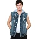 VICTORIOUS Rocker Denim Jean Vest Jacket
