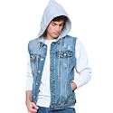 VICTORIOUS Rocker Denim Jean Vest Jacket