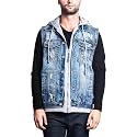 VICTORIOUS Rocker Denim Jean Vest Jacket