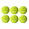 Victory Cricket Tennis Balls High Bounce Street Match Cricket Tournament Tennis Ball (Medium Ball, 6)