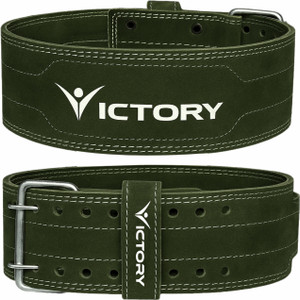 VICTORY Genuine Leather Weight Lifting Belt Durable