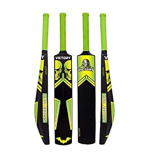 victory plastic cricket bat full size tennis bat 3434 x4534 inch for all age groups - screamdefenderplay boldoff defenderskull series green skull