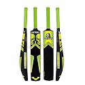Victory Plastic Cricket Bat Full Size Tennis Bat (34" x4.5" Inch) for All Age Groups - (Scream/Defender/Play Bold/Off Defender/Skull) Series (Green Skull)