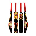 Victory Plastic Cricket Full Size Tennis Bat (34" x 4.5") for All Age Groups - Scream/Defender/Play Bold/Off Defender/Skull Series (RED Skull)