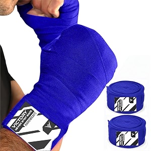 victory professional boxing wrap for men hand wrap for boxing punching hand wraps wrist supporter for gym boxing bandage for mma and martial arts 180 inch black blue 110 inch