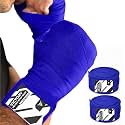 VICTORY Professional Boxing Wrap for Men Hand Wrap for Boxing Punching Hand Wraps Wrist Supporter for Gym Boxing Bandage for MMA and Martial Arts (180 inch, Black) (Blue, 110 Inch)