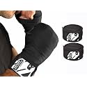 VICTORY Professional Boxing Wrap for Men Hand Wrap for Boxing Punching Hand Wraps Wrist Supporter for Gym Boxing Bandage for MMA and Martial Arts (180 inch, Black) (Black, 180 Inch)