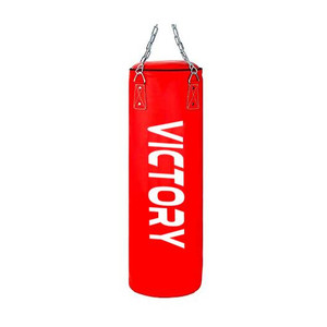 victory unfilled heavy black boxing bag with steel chain hanging bag