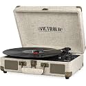 Victrola Journey - Bluetooth Suitcase Record Player - Light Beige Linen