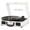 Victrola Journey+ Bluetooth Suitcase Record Player – Built-in Speakers, 33-1/3, 45 & 78 RPM Vinyl Record Player, RCA Out, Headphone Jack, Wireless Streaming (Turquoise)