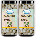 Victuals Coconut Peda 400g | Real Coconut Toffee Candy | Soft & Chewy Nariyal Peda (2 x 200 g)