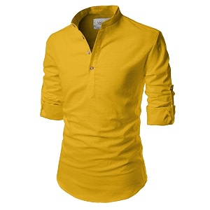 Vida Loca Full Sleeve Chinese Rounded Collar