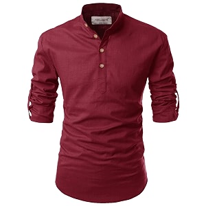 Vida Loca Full Sleeve Chinese Rounded Collar