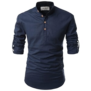 Vida Loca Full Sleeve Chinese Rounded Collar