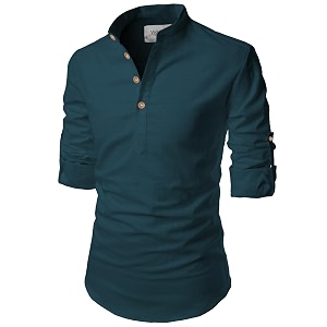 Vida Loca Full Sleeve Chinese Rounded Collar
