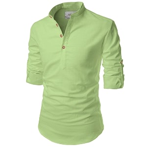 Vida Loca Full Sleeve Chinese Rounded Collar