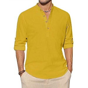 Vida Loca Light Yellow Color Men Solid
