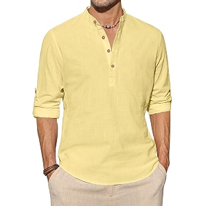 Vida Loca Light Yellow Color Men Solid